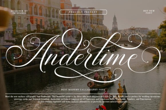 Andertime Font for Modern Web Design