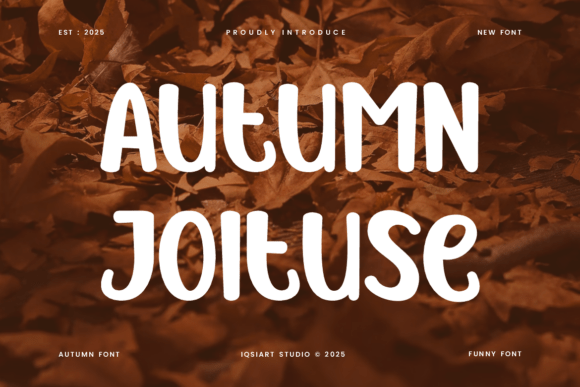 Autumn Joituse: A Whimsical Font for Seasonal Editorial Design