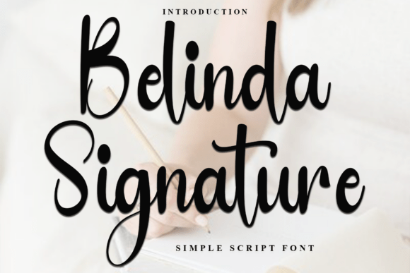 Belinda Signature Font for Branding and Marketing