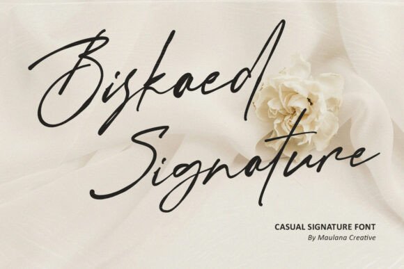 Biskaed Signature Font for Modern Web Design