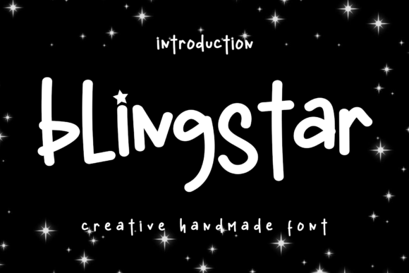 Blingstar: A Playful Typeface for Modern Editorial Design