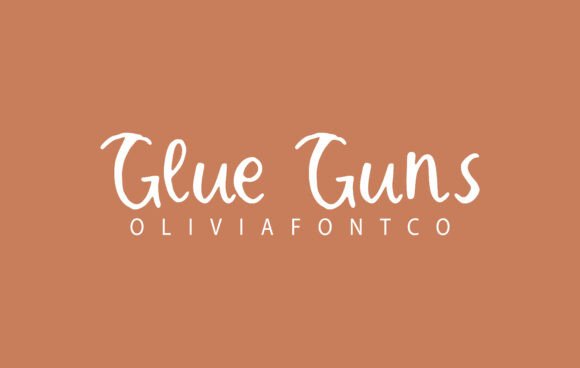 Glue Guns Font for Web Design Projects