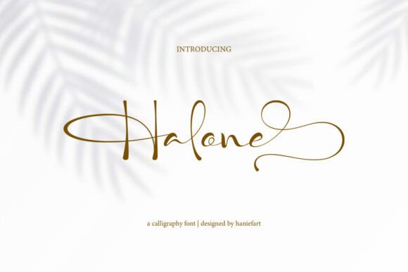 Halone: A Handwritten Typeface for Modern Editorial Design