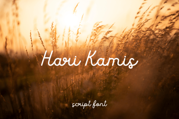 Hari Kamis: The Perfect Script Font for Polished Small Business Branding