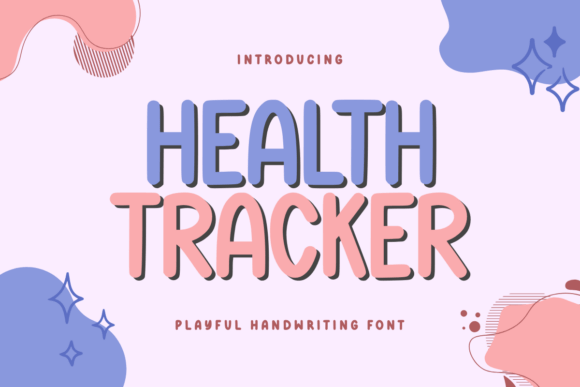 Health Tracker Font for Handmade Creations