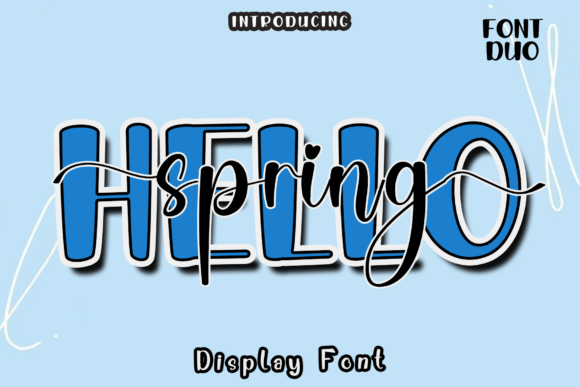 Hello Spring Duo: A Fresh Font for Branding Projects