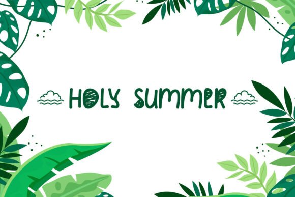 Holy Summer Font for Handmade Creations