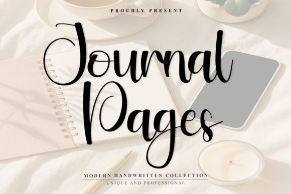 Journal Pages: A Warm Handwritten Font for Campaign Creativity