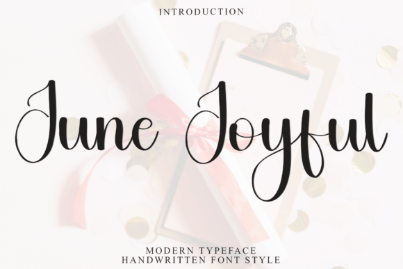 June Joyful: A Warm Script Font for Editorial Design