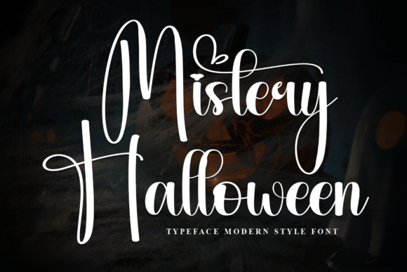 Mistery Halloween: A Stylish Script Font for Editorial Design