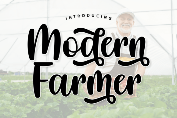 Modern Farmer: A Bold Script Font for Farm-to-Table Branding