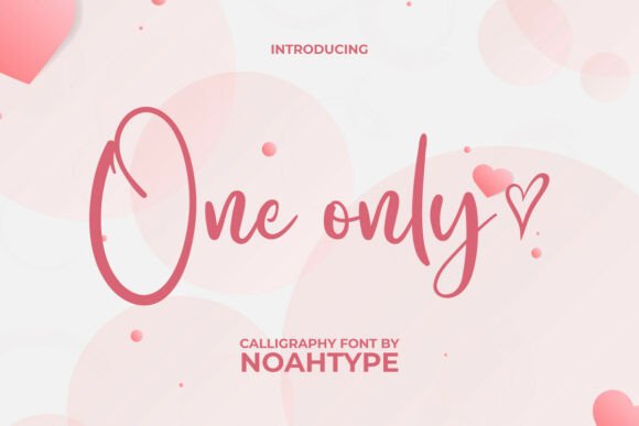 One Only: A Graceful Script Font for Editorial Elegance
