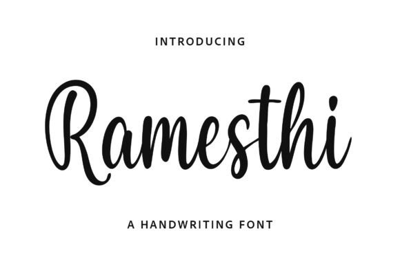 Ramesthi: A Modern Handwriting Typeface for Web Design
