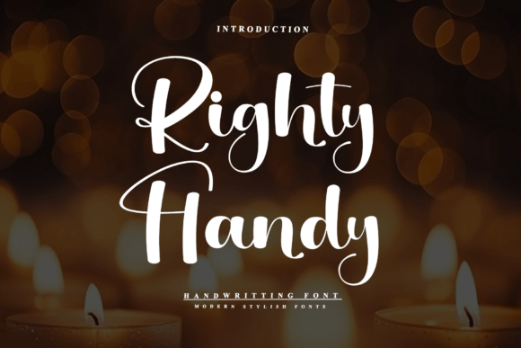 Righty Handy: The Graceful Script Typeface for Modern Web Design