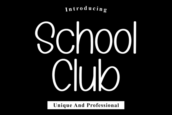 School Club Font for Eye-Catching Branding